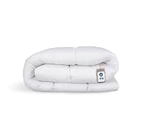 KALIOPE Edredón básico (edredón para todo el año, 155 x 220 cm), hipoalergénico, fácil cuidado, certificado Oeko-Tex