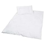 ZOLLNER Set de edredón y Almohada de Cuna, plumón y Pluma, 40x60-100x135 cm