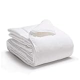 Don Descanso Edredón Nórdico de Microfibra para Cama Matrimonio Blanco, 220x220 cm., 200 g/m², Otoño Invierno, Fibra Hueca Siliconada Tacto Pluma, Ligero, Higiénico, Relleno Nórdico Cama 120/135/140