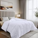 Utopia Bedding Edredón de Fibra 220x230 cm, Fibra Hueca siliconada, 1770 gramo - (Blanco, Cama 135/150-230 x 220 cm)