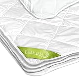 Beautissu BeauNuit SD Relleno nórdico 155x220 Manta edredón nórdico plumón de Verano para alérgicos Microfibra Ligera Transpirable. Medidas del edredón no de la Cama
