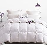 Umi. Essentials Lavender Scented Goose Down Duvet with 100% Cotton Down Shell (10.5 Tog, Goose Down and Feather Filling, Super King)