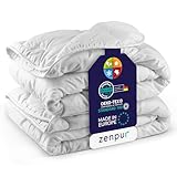 ZenPur Edredon Nordico Cama Verano e Invierno - Relleno Nórdico de 2 Capas de Microfibra Divisibles Lavables a Máquina (Edredón de 4 Estaciones, 140 x 200 cm)