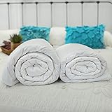 Silk Bedding Direct. Edredón Combinado Relleno de Mezcla de Seda de Morera/Microfibras. Verano y Primavera/Otoño. Continental Queen, 240cm x 220cm. Hipoalergénico. Certificación: Oeko-Tex®