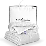 PERLARARA Edredón cama plaza y media 4 estaciones, 100% solo plumón, Auril 720 (2 edredones) 200 x 215 cm Maxi, edredón de plumas de ganso para todas las estaciones