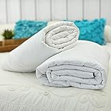 Silk Bedding Direct. Edredón Combinado Relleno de Mezcla de Seda de Morera/Microfibras. Verano y Primavera/Otoño Doble, 200cm x 200cm. Hipoalergénico. Certificación: Oeko-Tex®