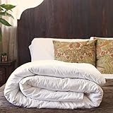 Silk Bedding Direct. Edredón Relleno de Seda de Morera Primavera/Otoño. Queen, 225cm x 220cm. Certificación: Oeko-Tex®