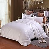 zyl Edredón Edredón Relleno 100% Seda De Morera Edredón para Cama Doble All Seasons Ligero Algodón Cubierto,White-180cm*220cm（3kg）